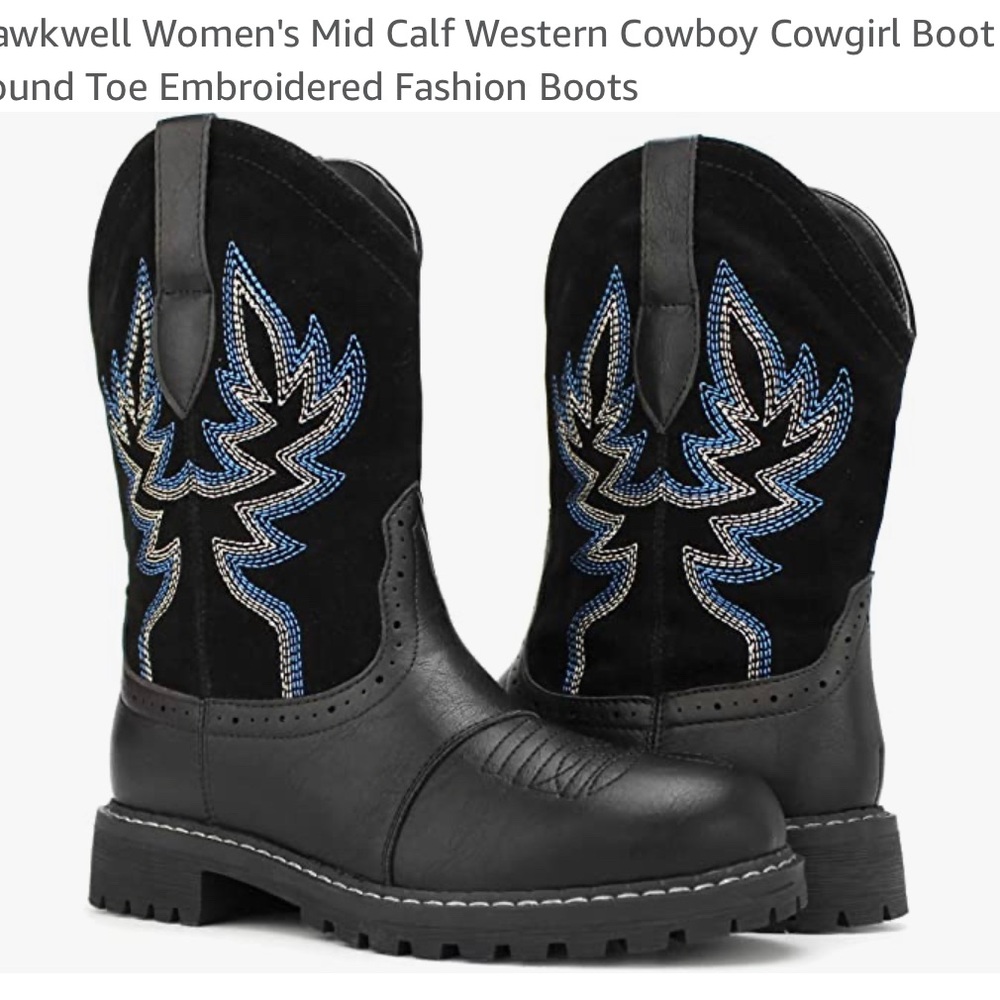 Hawkwell western cow boy boots size 8 NEW in box